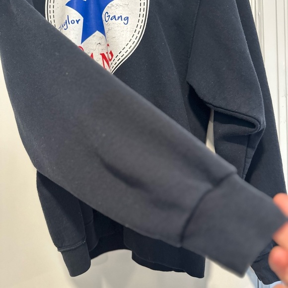 Wiz Khalifa Y2K Taylor Gang Large Converse One Star Chucks Logo Graphic Hoodie. - Picture 9 of 11